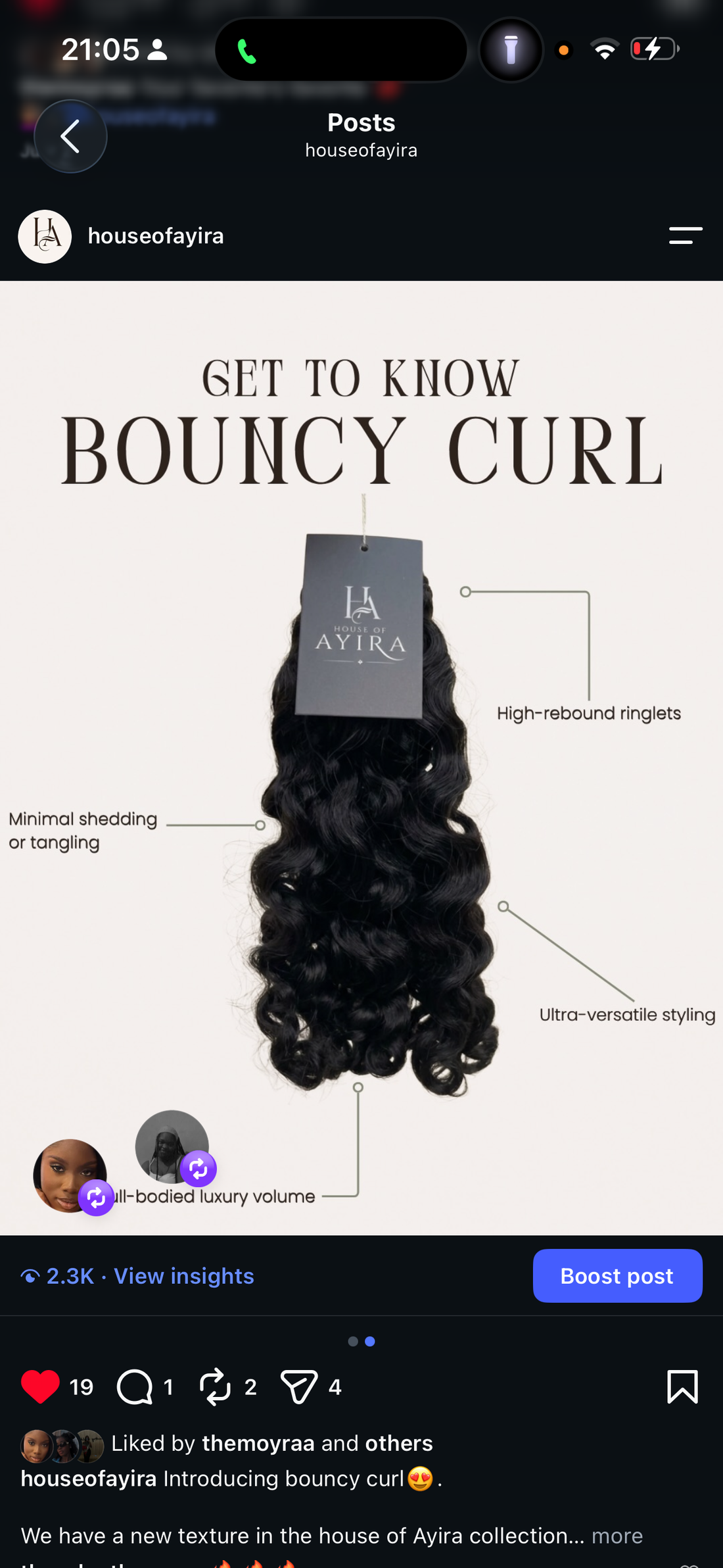 Bouncy Curl Bob